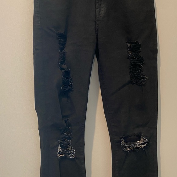 7 For All Mankind Ripped & Distressed Skinny Leg Cut Women’s Waist 25 - Picture 7 of 14